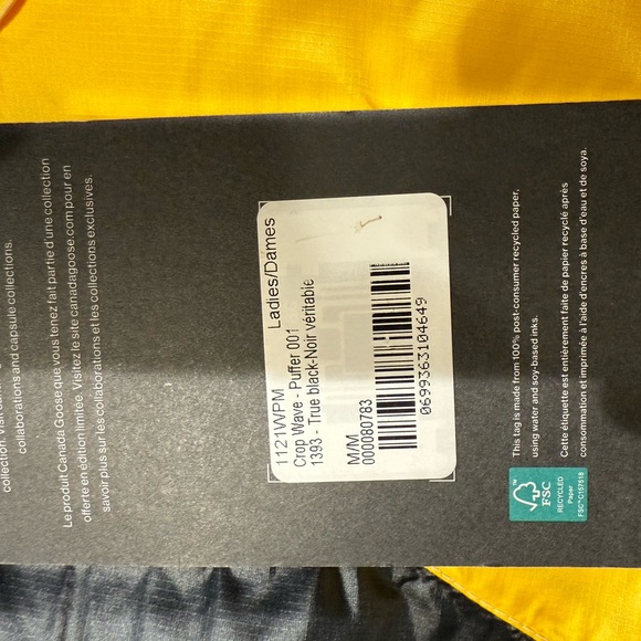 Canada Goose x Pyer Moss Collection Crop Wave down reversible puffer in size M - Picture 9 of 12